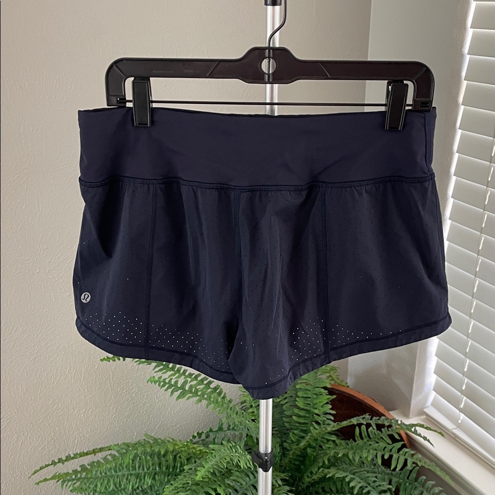 lululemon athletica Navy Performance Running Shorts - Picture 2 of 5